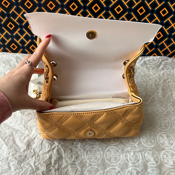 Tory Burch Bags Tory Burch Fleming Soft Mini Bag Jackfruit Gold
